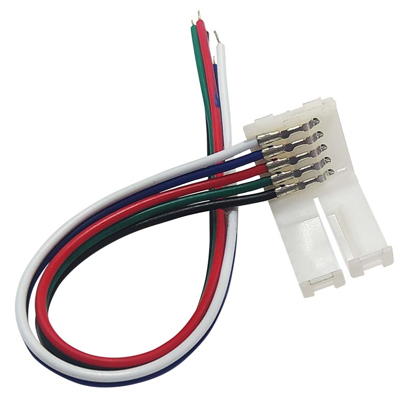 CONECTOR SIMPLE + CABLE, TIRAS LED RGBW 24V